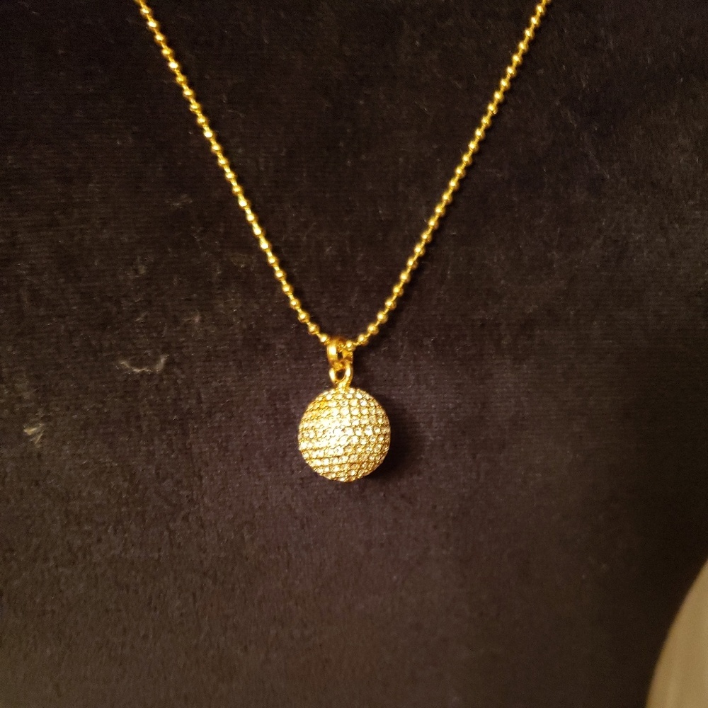 MK MICHAEL KORS gold ball Sweater necklace